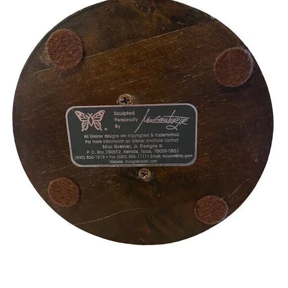 Signed Max Greiner Earth Globe The Great Commission Numbered Bible Sculptures